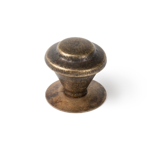 rustic cabinet knob 32mm anitque brass bouton 32mm vieux laiton meuble rustique