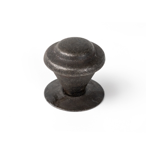 rustic cabinet knob 32mm black antique iron bouton 32mm fer noir oxyde meuble rustique