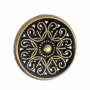 antique bronze furniture knob 35mm 215818