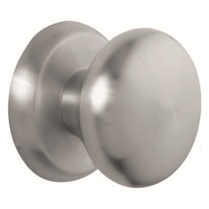 door knobs round door knobs 7mm base manufactured in satin stainless steel pom6001