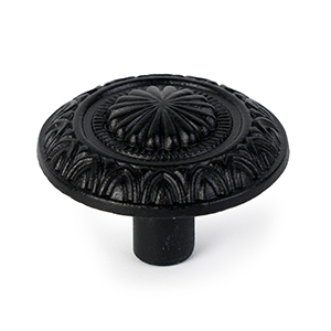 rustic furniture knob 32mm metal painted matte black