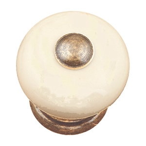 poignee bouton rond rustique creme porcelaine meuble porcelaine classique 330h1