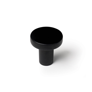 pomo mueble 22mm metal pint negro mate