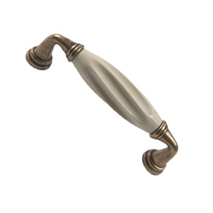 cream porcelain handle with bronze fitting classic furniture handle 264 392b6