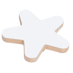 cabinet knob star 95mm birch plywood lacquered white baby furniture bouton etoile 95mm bois de bouleau laque blanc pour meuble de bebe