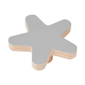 cabinet knob star 67mm birch plywood lacquered grey baby furniture bouton etoile 67mm bois de bouleau laque gris pour meuble de bebe