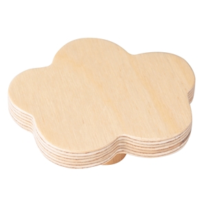 cloud cabinet knob 100mm varnished natural birch plywood baby furniture bouton nuage 100mm bois de bouleau laque naturel pour meuble de bebe