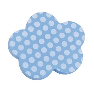 poignee bouton nuage bleu ciel a pois blancs en bois laque meuble bebe 442pa