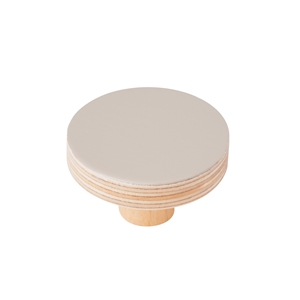 pomo mueble bebe circulo 50mm madera abedul pintura arena bouton rond 50mm bois de bouleau abedul sable pour meuble de bebe