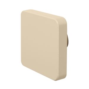 pomos tirador cuadrado mueble bebe madera lacada beige claro o arena 72mm