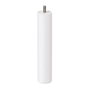 wooden furniture leg cylinder white laquered beech ap1607