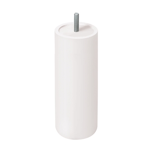 pied meuble bois cylindre hetre laque blanc ap1608