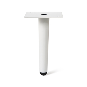 pata recta conica 150mm blanca mueble nordico escandinavo pied metal conique droit 150mm finition blanc meuble nordique scandinave