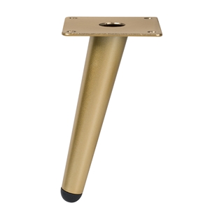 metal conical leg inclined 150mm matt gold finish nordic scandinavian furniture 50911bl