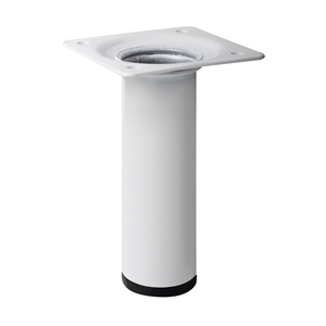 pata de mueble redonda 30mm h100mm pint. blanco pied meuble rond 30mm h100mm peint blanc