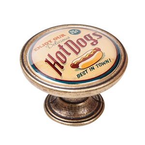 pomo mueble vintage bronce viejo hot dogs 550br10