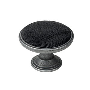 bouton metal pour meuble 37mm argent vieilli avec tissu noir bouton metal pour meuble 37mm argent vieilli avec tissu noir