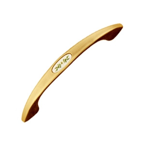 brushed bronze with enameled decoration furniture handle 25 55615