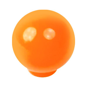 möbelknopf knopf von möbel orange glanz jugend design 29mm  626na1