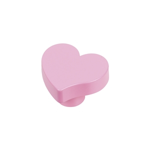 bouton coeur abs rose meuble enfant bebe poignee 7274rs