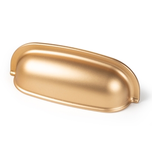 drawer shell handle 64mm abs matt gold poignee coquille 64mm pour meuble en plastique abs or mat