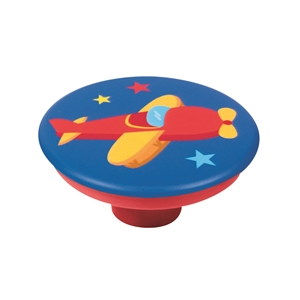 pomo abs con serigrafia avioneta tirador mueble ninos infantil 741a1