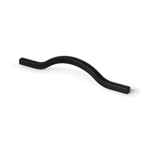 kitchen handle 160/192mm matt black total length 210mm