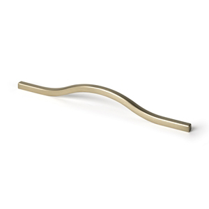 kitchen handle 160/192mm satin brass total length 210mm