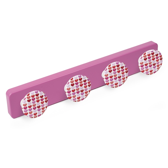 hanger abs magenta colour knobs hearts baby children furniture hook tienda precio venta online 9054mg