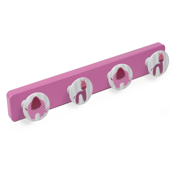 hanger abs pink colour knobs elephant zebra baby children furniture hook tienda precio venta online 9058rs