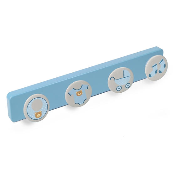 hanger abs baby blue colour knobs baby clothes baby children furniture hook tienda precio venta online 9060azc