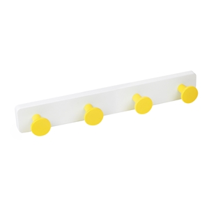 percha pared pomos abs amarillo base abs blanco directo ap1384