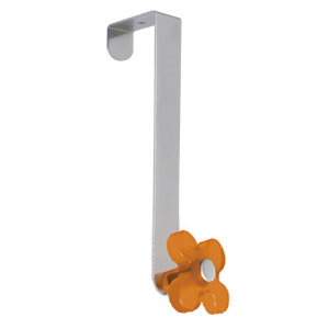 door hanger chrome with flower orange transparent coat hook rack n250