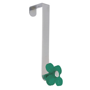 door hanger chrome with flower green transparent coat hook rack n252